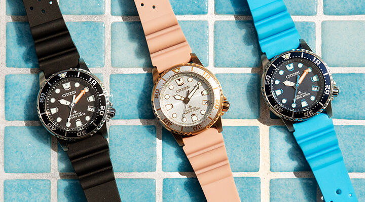 Shop Women's Promaster watches. Banner image featuring model EO2023-00A, EO2020-08E, EO2028-06L.